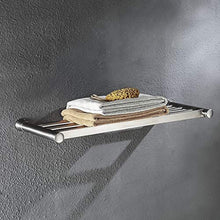HYYDP Parete Porta Salviette Portasciugamani Acciaio inossidabile Moda Semplice Hotel Famiglia Bagno Cucina Parete Doccia Spazio Mensola multifunzione Materiali impermeabili e anti-ruggine per la prot