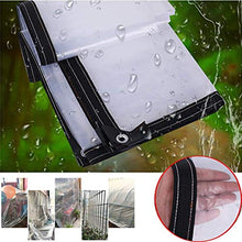 Chiaro impermeabile incatramata pioggia Foglio Tarp, Heavy PE antivento rinforzato Fogli di copertura Duty, Anti congelamento Piante Canopy, ideale for il campeggio escursionismo Mobili da giardino Co