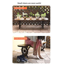 Panchina da giardino in legno per esterni 2-3 posti panchina da giardino in legno massello anticorrosivo senza schienale, fioriera per terrazza da giardino con piedini a ruota,usata per prato,ingres