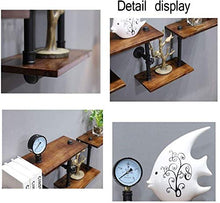 Un Tiers partizione Rustico Monte Mensola Staffa di Metallo da scaffale Cornici DIY Bagagli squisita fattura Libri fotografici vasi da Fiori Wide Range Legno, Materiale Legno: Pino (Size : B)