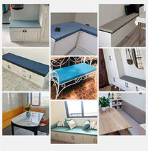 Cuscino per panca da 2 a 3 posti, 5 cm, cuscino per panca da giardino, lunghezza 100/120 cm, per sala da pranzo in interni ed esterni (120 x 40 x 5 cm, grigio scuro)