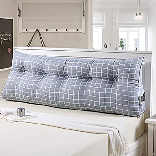 JTZR Cuscini Schienale Triangolare con Zeppa sul Comodino Cuscino Schienale Tridimensionale Cuscino Grande Testiera for Letto Tatami Cuscino Schienale for Lettura Cotone PP Lavabile-120 * 20 * 50cm