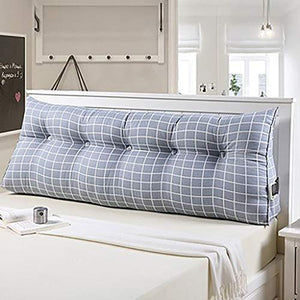 JTZR Cuscini Schienale Triangolare con Zeppa sul Comodino Cuscino Schienale Tridimensionale Cuscino Grande Testiera for Letto Tatami Cuscino Schienale for Lettura Cotone PP Lavabile-120 * 20 * 50cm