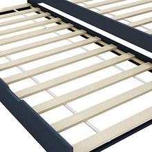 BIGTO - Divano letto estraibile, in legno di pino massello, 90 x 200 cm, colore: Grigio