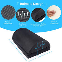 Yizhet Poggiapiedi da Scrivania, Cuscino Poggiapiedi Regolabile Poggiapiedi Antiscivolo Cuscino Ergonomico per Poggiapiedi con Schiuma Poggia Piedi per Ufficio, Casa, Viaggi(45 x 30 x 15 cm)