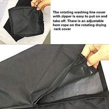 TTAototech - Copristendibiancheria rotante, 20 x 20 x 1 cm, impermeabile, con cerniera 600D, rivestimento in PVC Oxford ad alta densità, colore: nero