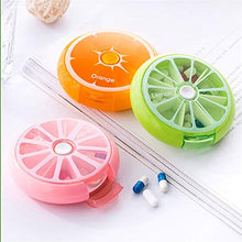 N/V Portatile Forma Rotonda Piccola Medicina Pill Box Portatile 7 Giorni Settimanale Viaggio Medicina Titolare Tablet Storage Caso Contenitore