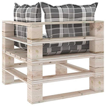 SKM Set Divani da Giardino Pallet 5 pz con Cuscini in Legno di Pino (126.2kg)