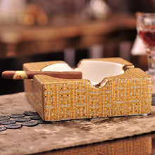 NIHAOA Accessori del Sigaro Oro Ceramica Cigar Ashtray Casa Tavola Accessori Deco Outdoor Fumo Ash Tray