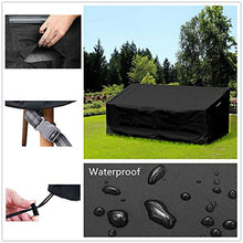 PATIO PLUS Panca a 2 Posti Copertura per Panca da Giardino Resistente allo Strappo Impermeabile Telo 600D Oxford 134x66x63/89cm
