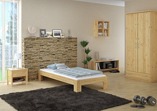 Erst-Holz Elegante futon in Pino massello Laccato 90x200 con doghe rigide 60.67-09