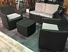 Papillon - Etna garden resina set antracite