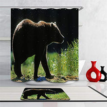 LIYAN Combinazione Bagno. Immagini Chiare E Colori Vivaci Rendono Il Tuo Bagno Pieno di Vita. Accessori da Bagno. Animali Selvaggi. Orso Bruno.