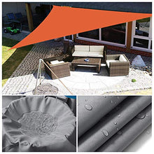 Giardino Sail Canopy, Triangolo Sun Sail cromatica con Heavy Duty Kit di Fissaggio, 3 Corde, Impermeabile, Anti-UV, all'aperto Ombrelloni Ombra Vela Teloni per Balcone,Marrone,2.4 x 2.4 x 2.4m