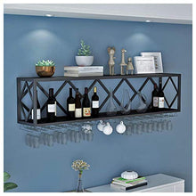 ZYLZL Portabottiglie, Bar, Ristorante, Portabicchieri da Vino, Portabottiglie da Appendere a Parete a 2 Livelli, Portabottiglie Industriale in Metallo Rustico,60 cm,60 cm