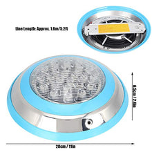 Crisis Luce LED per Piscina, Luce Subacquea 24W AC 12V 24LED, Illuminazione Impermeabile con Telecomando RGB, Luce per Piscina interrata montata a Parete RC per Paesaggio, Giardino, fontane pubbliche