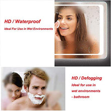 WQERLC Specchio a Muro, Specchio da Bagno a Led, Bagno Specchio Vanità con Lampada, Adatto per Bagno, Hotel, Servizi Igienici