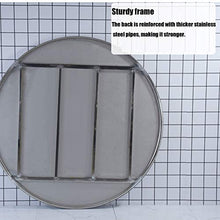 HXXXIN Tavolo Rotondo in Acciaio Inox Tavolo da Pranzo Pieghevole 1,3 Metri 1,5 Metri Tavolo da Pranzo Tavolo da Barbecue Tavolo da Interno Dell'hotel,130cm