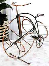 TRJGDCP Creativo Retro Arte del Ferro della Bicicletta Modello Wine Rack Metallo Decor Bike Bottle Holder Utility Craftworks Ornament Accessori Portabottiglie Decorativo