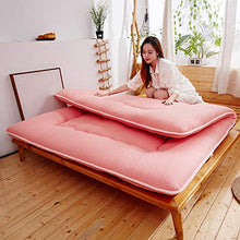 MYYU Materasso Futon, Tappetino Giapponese Tatami Letto per Dormire Materasso Pieghevole Futon Topper Comfort Pieghevole Portatile Letto Singolo Materasso per Ospiti,Beige,1.5 * 2.0m