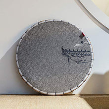 2PCS Cuscino di Paglia Fatto A Mano Futon Tatami Mat Cuscino di Meditazione Rattan Tea Yoga Mat,Grey+2PCS-55cm