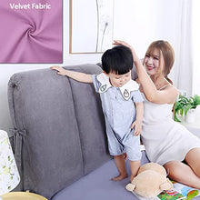 Fodera Per Testiera Da Letto Peluche Corto/Coperchio Della Testata Letto Cuscino Da Lettura Seta Cotone Imbottitura Matrimoniale King Protezione Per Schienale Copertura Lavabile,Red-150x60cm