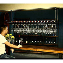 Portavini Portabottiglie da Appendere in Ferro Battuto, Altezza E Distanza Regolabili, Porta Bicchiere da Vino, Adatto per Bar, Ristoranti, KTV (Size : 120cm)