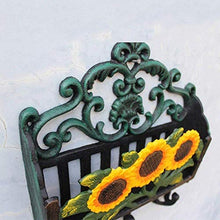 YONGYONGCHONG, cassetta delle lettere Cast Iron Letter Box Insert riviste Debris Stoccaggio Ganci Giardino Ornament Sunflower