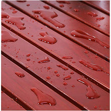 Sgabello da Parete Rosso Scuro, Sgabello per Doccia con Legno Anticorrosivo E Acciaio Inossidabile Sus304, Carico Massimo 250 kg, 38 × 33,8 × 29 Cm