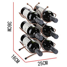 SJH Cantinetta Portabottiglie in Metallo Modulare，cremagliera del Vino, Portabottiglie Vino, Porta Vino，per 6 Bottiglie di Vino per Posizionare