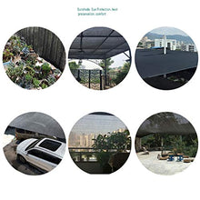MAIZ - Rete parasole in tessuto per vele, telo parasole in rete, resistente ai raggi UV, 90% di ombreggiatura, per giardino, fiori, piante, balcone, copertura permeabile
