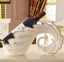 FAGavin Decorazione Europea del Mobile del Vino Soggiorno Creativo Moderno Regalo Cremagliera Decorazione della Casa Pavone in Ceramica Trasferito A Casa Nuova Vino Rosso