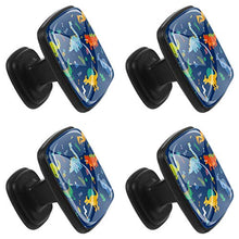 Cartoon dinosauro (2) 4 PCS Pomelli per Porta, Pomolo per Mobile, Pomelli per Mobili con Viti, Maniglia per Armadietto, Pomelli per Porta, Pomelli per Cassetti per Porta, Armadio, Cassetto e Credenza