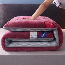 YOLL Materasso Tatami Giapponese Ispessimento Materasso Futon Pieghevole in Peluche, Materassi Letto futon Soggiorno Tappetino Yoga Tappetino Universale Quattro Stagioni Materasso Tradi