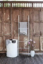 WENKO Scaletta portasalviette Viva, Acciaio, 43 x 156.5 x 3.5 cm, Bianco