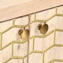 Tidyard Credenza Rustica in Legno Massello di Mango con Cassetti e 120x30x75 cm,Credenza Consolle,Consolle TV in Legno,Mobile Porta TV Industriale in Legno Massello con Cassetti