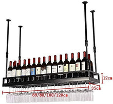 Portabottiglie Portabottiglie in stile americano Portabottiglie per vino rosso Vento industriale Portabicchieri da vino sospeso Portabicchieri da vino rosso a soppalco Portabicchieri capovolto Facil
