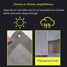 WXQIANG Ombra Panno Grigio con Occhielli, Resistente allo Strappo Balcone Shading Netto for Le Piante da Giardino, 100/200/300/400 Centimetri Largo Protezione Solare, Isolamento Termico