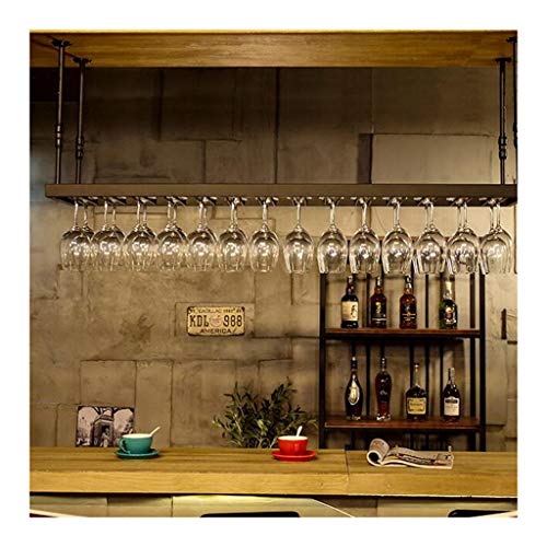 CCFENG Hanging cremagliera Wine Bar, Supporto di Vetro Vino Europeo, Moderna Porta Bicchiere di Vino Creativo Minimalista, a Testa in Giù Titolare Calice delle Famiglie