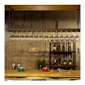 CCFENG Hanging cremagliera Wine Bar, Supporto di Vetro Vino Europeo, Moderna Porta Bicchiere di Vino Creativo Minimalista, a Testa in Giù Titolare Calice delle Famiglie