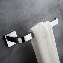 Weare Home in acciaio inox cromato Finished Modern argentati semplice design di accessori da bagno anello asciugamano portasciugamani da parete Luned¬ wandhalterung forare 1 St¼ck, 25.5*8.5*5.4cm