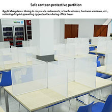 Schermo Protezione Autoportante Barriera Plastica Scrivania Protettiva Protezione Starnuto Divisori Acrilici Per Pranzi In Ristoranti Aziendali Mense Scolastiche Finestre Aziendali(Size:120*60*30cm)