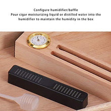 Umidificatori Humidor Umidificatore Scatola di Immagazzinaggio Idratante per Sigari Scatola per Sigari Portatile Idratante A umidità Costante Humidor con Tetto Apribile Trasparente Diviso