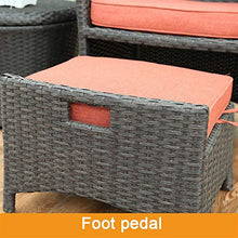 HLZY Tavolo in Vimini in Rattan mobili in Patio e Set Sedia, Rattan Garden Sofa Arredamento per Esterni Rattan Garden Mobili da Giardino Set Patio Conservatorio Indoor