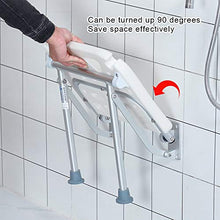 Sgabello per Bagno Anziana Donna Incinta Antiscivolo Vasca da Bagno Sedia da Parete Pieghevole Sgabello per Doccia Sgabello in Bianco Peso capacità 180 kg