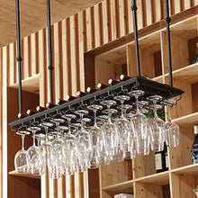 LDM Portabottiglie da Vino in Metallo Calici Portabottiglie in Vetro Armadietti da Vino sospesi a Parete [Altezza 25,6"-41,3" Regolabile] - Telaio Nero (Dimensioni: 120 cm)