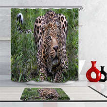 LIYAN Combinazione Bagno. Immagini Chiare E Colori Vivaci Rendono Il Tuo Bagno Pieno di Vita. Accessori da Bagno. Leopardo nell'Erba.