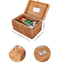 Comodità, cassettiera per medicine domestiche, armadietto medico di primo soccorso, scatola in rattan, adatta per la famiglia, piccola medica, pratica