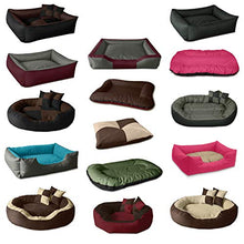 BedDog® 2 in 1 Letto per Cane Rex L Fino a XXXL, 9 Colori a Scelta, Cuscino, Divano, Cestino per Cane, Marrone/Nero L