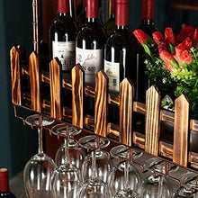PWZ Pratica Semplicità Domestica Solid Wood Pratica Semplicità Domestica Bar Appeso Bicchiere da Vino Scaffale per Vino a Parete Rovesciata